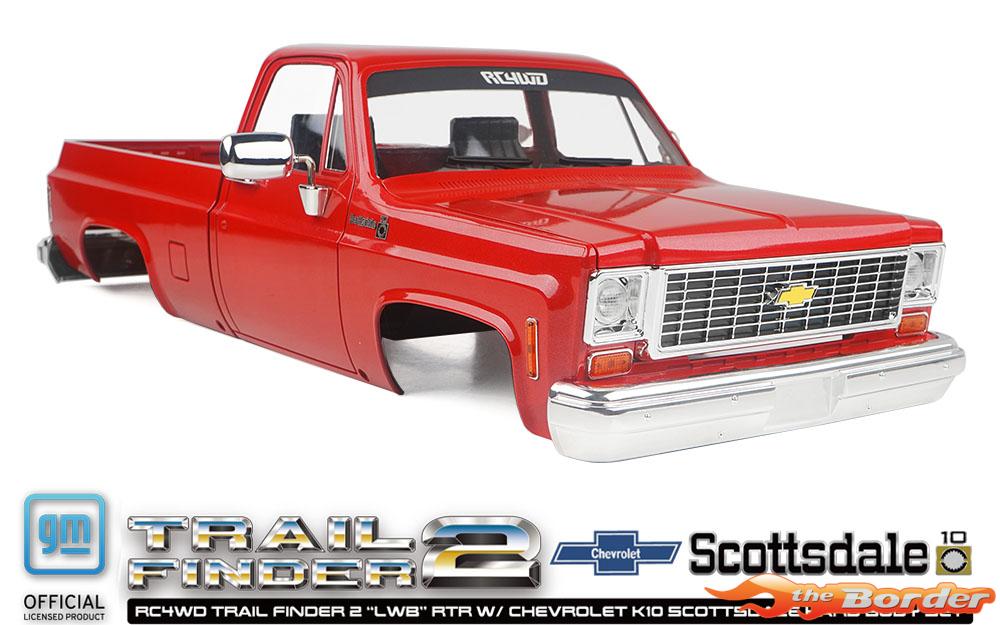 RC4WD Trail Finder 2 LWB RTR w/Chevrolet K10 Scottsdale Hard Bodyset (Red) RC4ZRTR0066 - Afbeelding 3