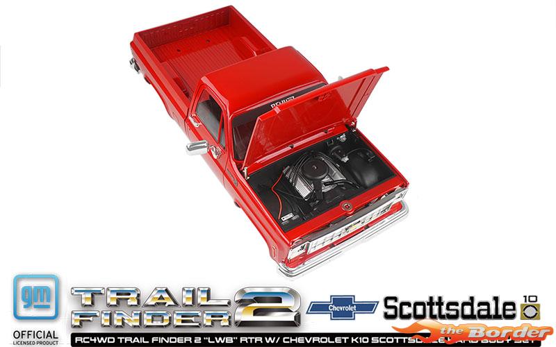 RC4WD Trail Finder 2 LWB RTR w/Chevrolet K10 Scottsdale Hard Bodyset (Red) RC4ZRTR0066 - Afbeelding 9