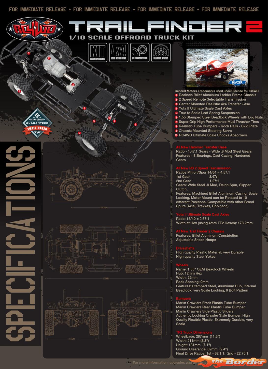 RC4WD Trail Finder 2 Truck Kit RC4ZK0054 - Afbeelding 4