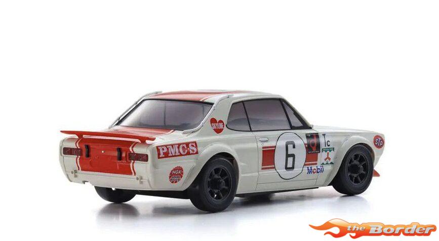 Kyosho Mini-Z Body Set Skyline 2000GT-R (Watanabe Edition) KPCG10 Racing'72 Red No.6 MZP472RS - Afbeelding 2