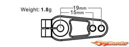 BRP Alum. Servo Horn Black 25T BRP01001Z - Afbeelding 2