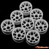 Yeah Racing Wide Rim Set For 1/28 RWD Mini-Z (Offset 0+1+2+3) WL-0160WH - Afbeelding 2