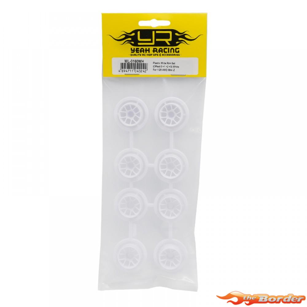 Yeah Racing Wide Rim Set For 1/28 RWD Mini-Z (Offset 0+1+2+3) WL-0160WH - Afbeelding 4