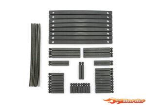 Traxxas Support posts, boat trailer (17mm (8), 30mm (8), 35mm (2), 37mm (8), 38mm (2), 40mm (2), 43mm (2), 65mm (4), 70mm (4))/ bunk boards (8) 10359X