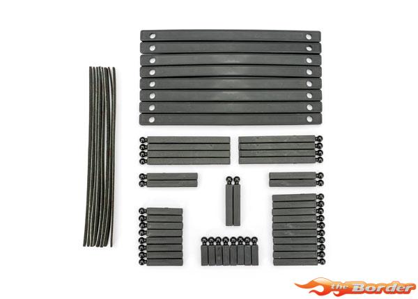 Traxxas Support posts, boat trailer (17mm (8), 30mm (8), 35mm (2), 37mm (8), 38mm (2), 40mm (2), 43mm (2), 65mm (4), 70mm (4))/ bunk boards (8) 10359X