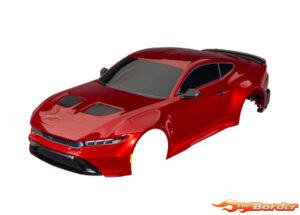 Traxxas Body, Ford Mustang, complete (red) (painted, decals applied) 10511-RED