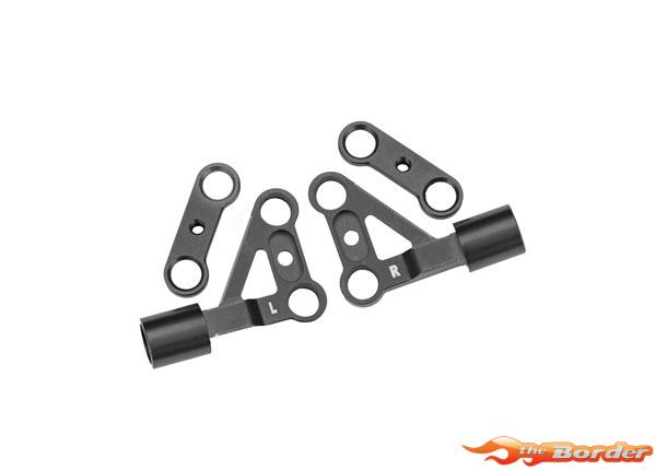 Traxxas Suspension arms, upper, front, 6061-T6 aluminum (gray-anodized) (left & right) (2) 10533-GRAY