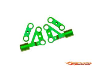 Traxxas Suspension arms, upper, front, 6061-T6 aluminum (green-anodized) (left & right) (2) 10533-GRN