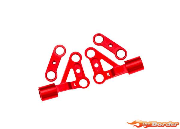 Traxxas Suspenion arms, upper, front, 6061-T6 aluminum (red-anodized) (left & right) (2) 10533-RED