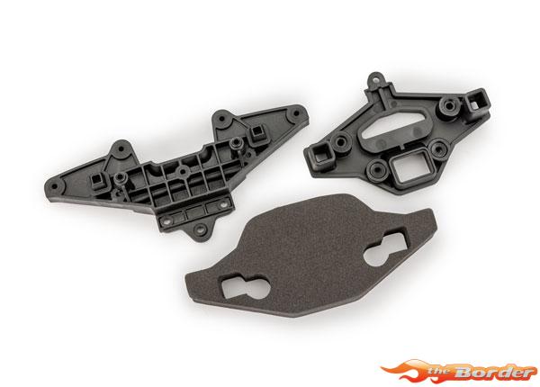 Traxxas Bumper, front (1 each, upper, lower, & foam) 10536