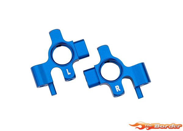 Traxxas Steering blocks, 6061-T6 aluminum (blue-anodized) (left & right) (4) 10537-BLUE