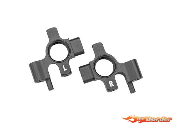 Traxxas Steering blocks, 6061-T6 aluminum (gray-anodized), left & right (4) 10537-GRAY