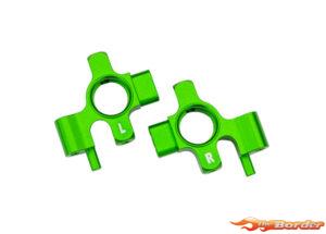 Traxxas Steering blocks, 6061-T6 aluminum (green-anodized), left & right (4) 10537-GRN