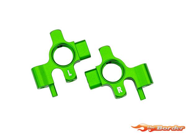 Traxxas Steering blocks, 6061-T6 aluminum (green-anodized), left & right (4) 10537-GRN