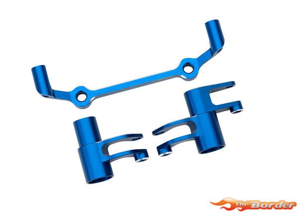 Traxxas Steering bellcranks, Drag Link (blue-anodized 6061-T6 aluminum)/ 5x8x2.5mm ball bearings (2)/ 6x10x3mm ball bearings (2)/ hardware 10543-BLUE