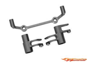 Traxxas Steering bellcranks, Drag Link (gray-anodized 6061-T6 aluminum)/ 5x8x2.5mm ball bearings (2)/ 6x10x3mm ball bearings (2) hardware 10543-GRAY