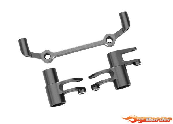 Traxxas Steering bellcranks, Drag Link (gray-anodized 6061-T6 aluminum)/ 5x8x2.5mm ball bearings (2)/ 6x10x3mm ball bearings (2) hardware 10543-GRAY