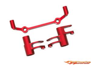 Traxxas Steering bellcranks, Drag Link (red-anodized 6061-T6 aluminum)/ 5x8x2.5mm ball bearings (2)/ 6x10x3mm ball bearings (2) hardware 10543-RED