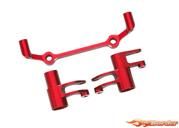 Traxxas Steering bellcranks, Drag Link (red-anodized 6061-T6 aluminum)/ 5x8x2.5mm ball bearings (2)/ 6x10x3mm ball bearings (2) hardware 10543-RED