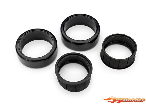 Traxxas Tires, 1.9" Drift (1 dot, hard, rough surfaces)) (front) (2)/ rubber inserts (2) 10570