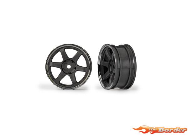 Traxxas Wheels, 1.9" six spoke (graphite gray) (front) (2) 10571