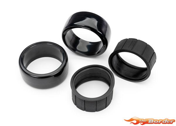 Traxxas Tires, 1.9" Drift (1 dot, hard, rough surfaces) (rear) (2)/ rubber inserts (2) 10573