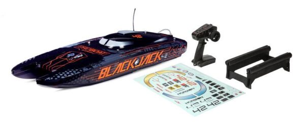 Proboat Blackjack 8S Catamaran Brushless RTR Zwart/Oranje 8043T1