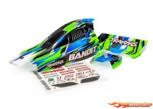 Traxxas Body, Bandit, green/ wing (Painted) 2430-GRN