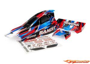 Traxxas Body, Bandit, Red/ wing (Painted) 2430-RED
