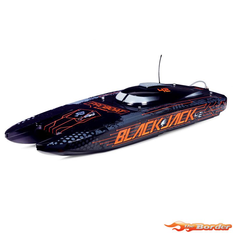 Proboat Blackjack 8S Catamaran Brushless RTR Zwart/Oranje 8043T1 - Afbeelding 2