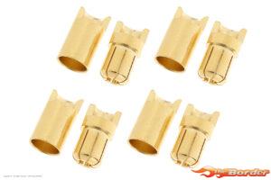 Revtec Gold Plated Connector 6.5mm Male+Female 4Pairs GF-1000-009