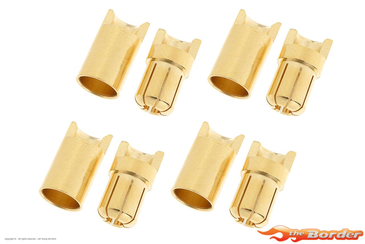 Revtec Gold Plated Connector 6.5mm Male+Female 4Pairs GF-1000-009