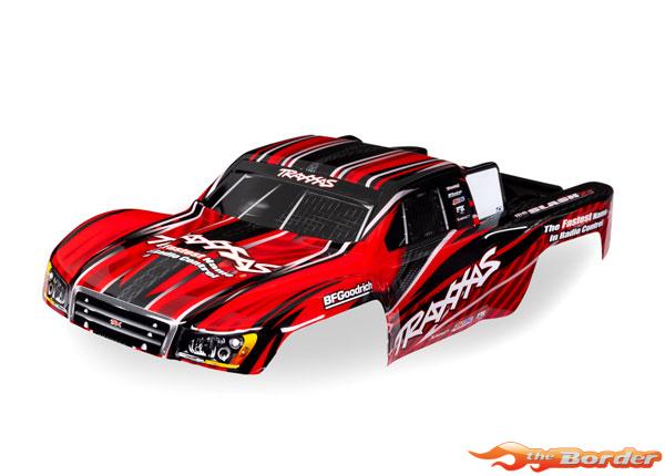 Traxxas Body, 1/16 Slash 4X4, Red (Painted) 7027-RED
