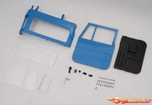 FMS Left Door And Window (Blue) V2 - 1/10 Toyota FJ40 FMSC3360