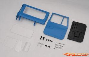 FMS Right Door And Window (Blue) V2 - 1/10 Toyota FJ40 FMSC3361