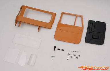 FMS Right Door And Window (Yellow) V2 - 1/10 Toyota FJ40 FMSC3365