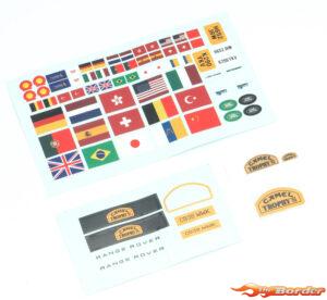 FMS 1/24 Range Rover First-Generation Car Body Decal Sheel - FCX24M FMSC3452