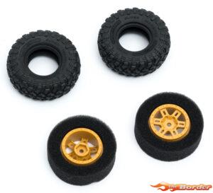 FMS 1/24 Land Rover D110 Wheel Assembly Set - FCX24M FMSC3482