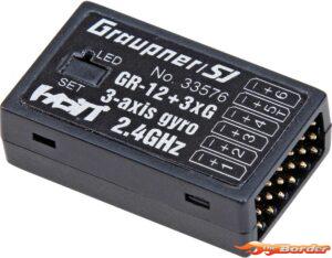 Graupner GR-12 + 3Xg HoTT- 2.4 Ghz Receiver GRA33576