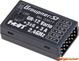 Graupner GR-12 + 3Xg + Vario HoTT- 2.4 Ghz Receiver GRA33577