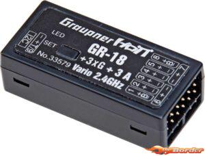 Graupner GR-18 + 3Xg + 3A + Vario HoTT- 2.4 Ghz Receiver GRA33579