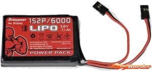 Graupner Transmitter Battery LiPo 1S2P/6000 Tx GRABT8082