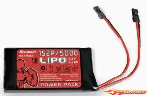 Graupner Transmitter Battery LiPo 1S2P/5000 Tx GRABT8083