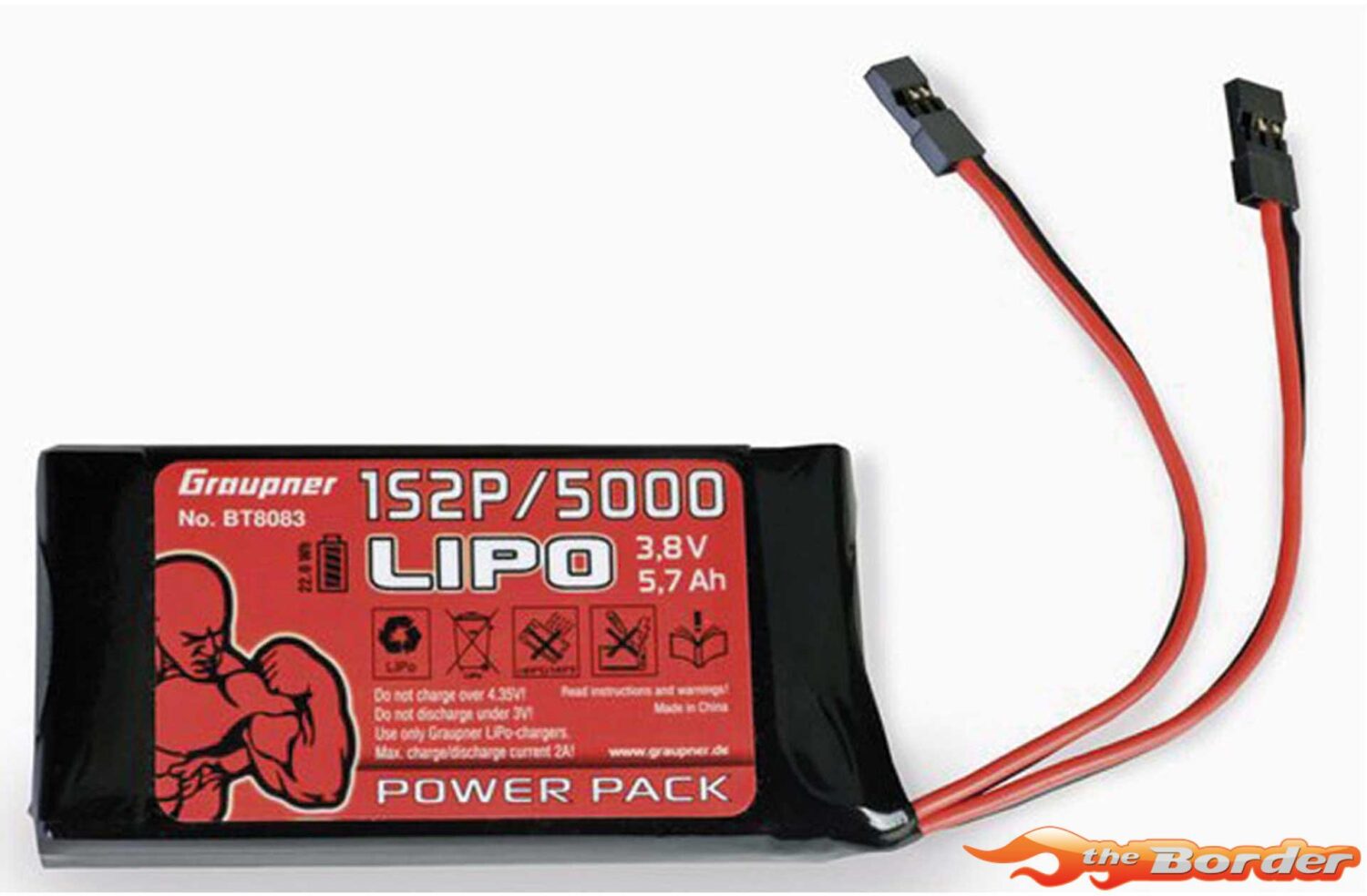 Graupner Transmitter Battery LiPo 1S2P/5000 Tx GRABT8083
