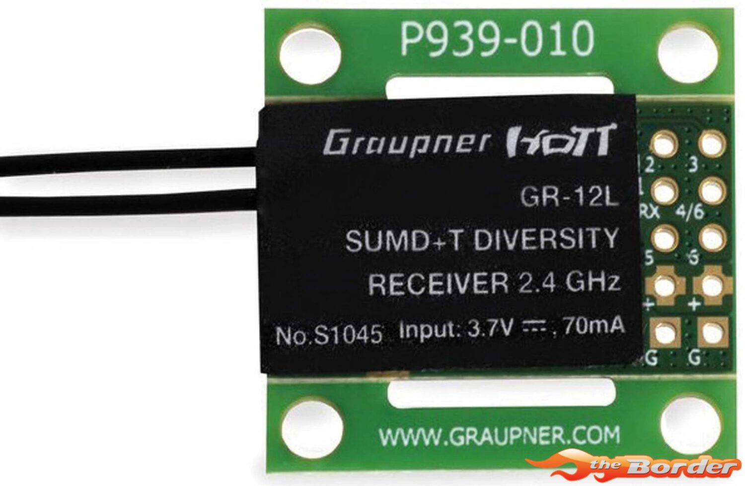 Graupner GR-12L Sumd 2 Antennas Pcb 2.4 Ghz Receiver GRAS1045