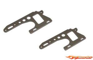 Kyosho Front Side Plate Set Optima Pro (2) Gun Metal OT214GM