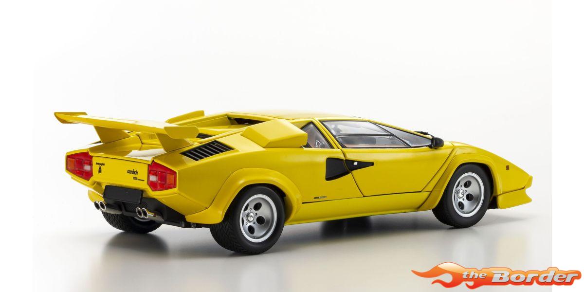 Kyosho 1/18 Lamborghini Countach LP5000 Quattrovalvove Yellow 8320Y - Afbeelding 3