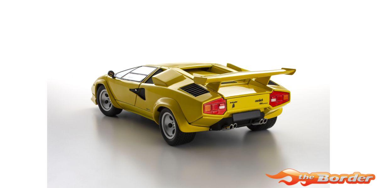 Kyosho 1/18 Lamborghini Countach LP5000 Quattrovalvove Yellow 8320Y - Afbeelding 4