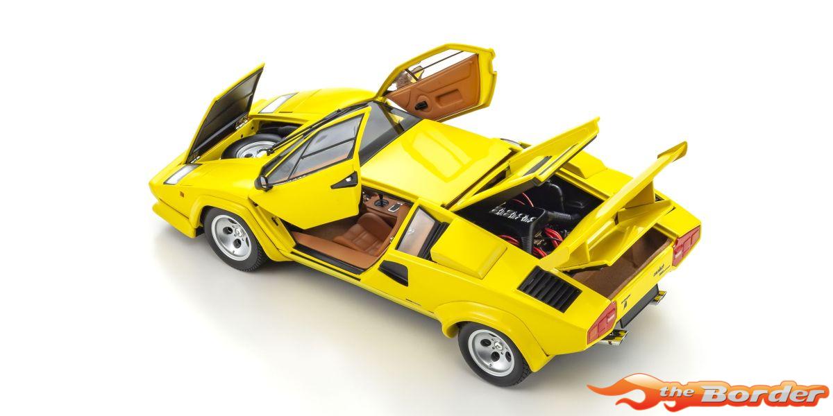 Kyosho 1/18 Lamborghini Countach LP5000 Quattrovalvove Yellow 8320Y - Afbeelding 5