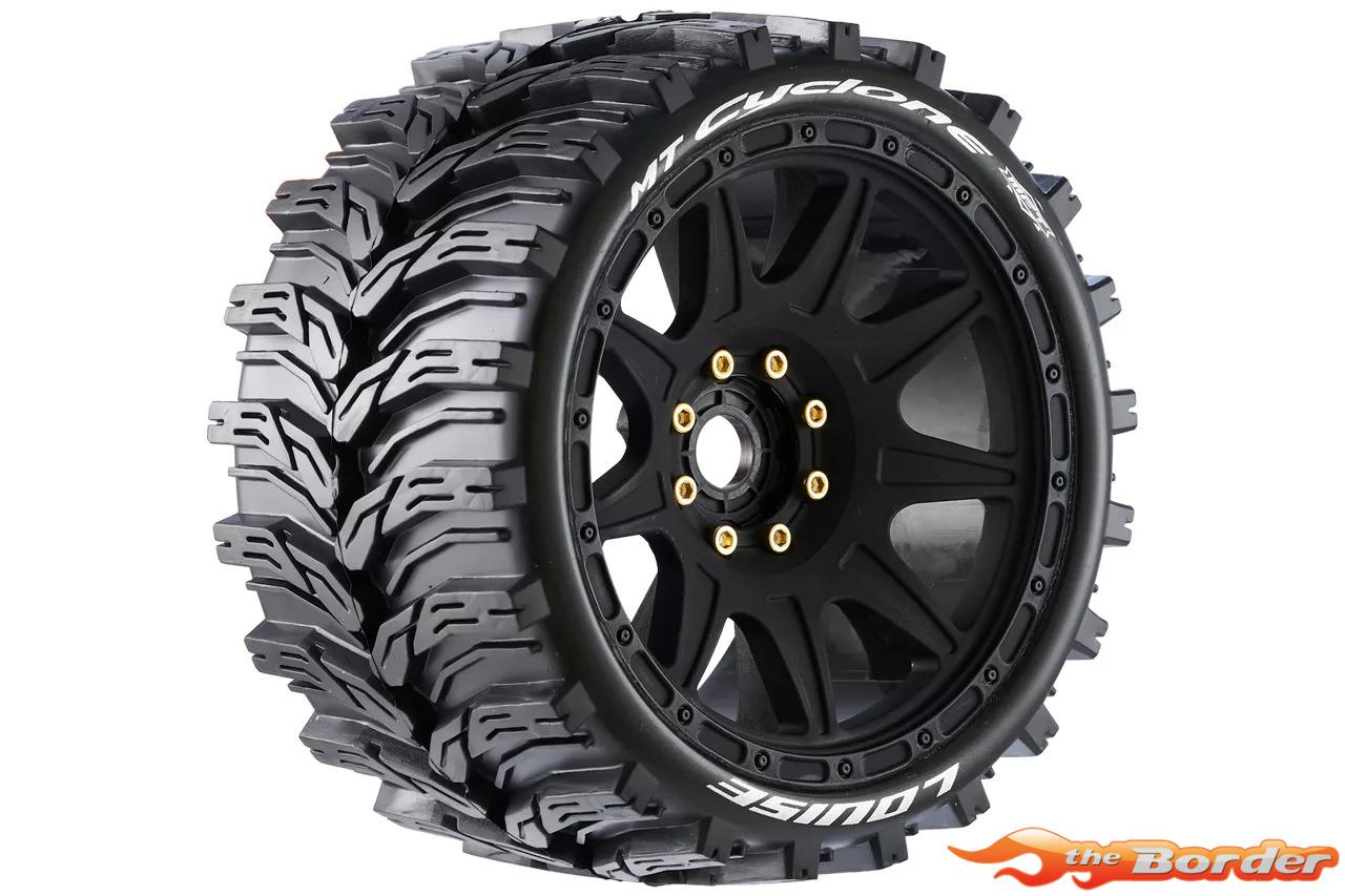 LouiseRC MFT MT-Cyclone 1/8 Monster Truck Tyres (Removable 17mm Hex, 0" & 1/2" Offset) LR-T3356SB - Afbeelding 3